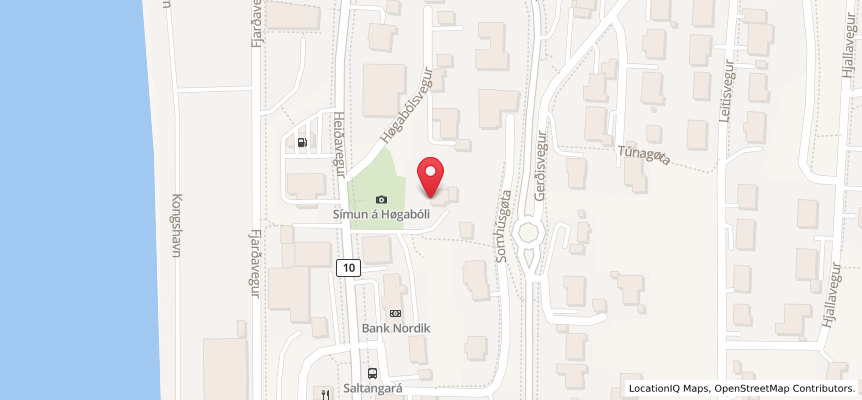 Jústinus Hansen map location